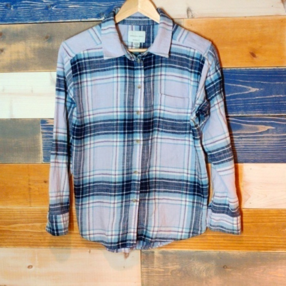 American Eagle Boyfriend Fit Flannel XS